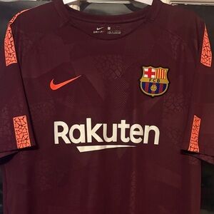 Nike FCB Maroon and Orange Jersey